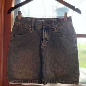 Denim mini skirt